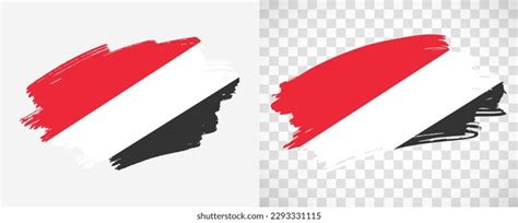 Artistic Principality Sealand Flag Isolated Brush Stock Vector Royalty