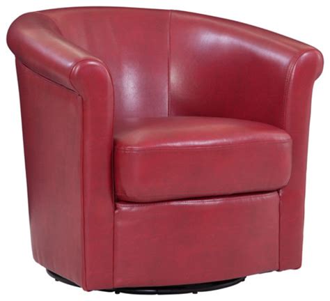 Marvel Red Swivel Tub Chair Contemporary Armchairs And Accent