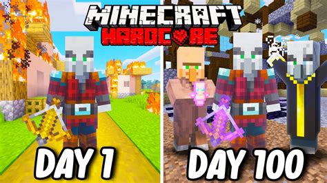 I Survived Days As A Pillager In Hardcore Minecraft Minecraft