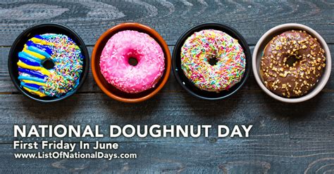 NATIONAL DOUGHNUT DAY - List Of National Days