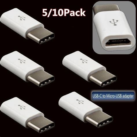 5pcs 10pcs Micro Usb To Type C Micro Usb To Ios Adapter Usb C Cable Charger For Samsung Apple