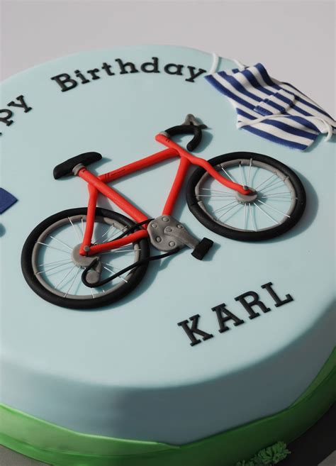 Birthday Cake For A Cycling Baking And Superman Fan Sugar Paste