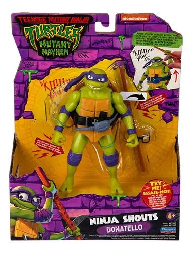 Tortugas Ninja Mutant Mayhem Donatello Shouts Playmates Envío Gratis