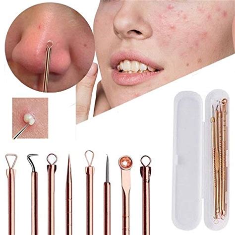 Skudgear Acne Needle 4 Pcs Golden Pimple Blackhead Whitehead