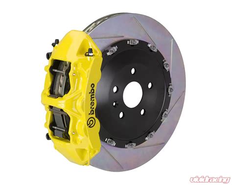 1N2 9534A5 Brembo GT 405x34 2 Piece 6 Piston Yellow Slotted Front Big