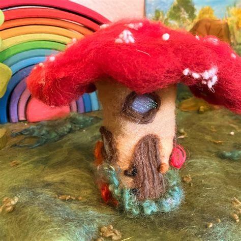 Felted Mushroom House