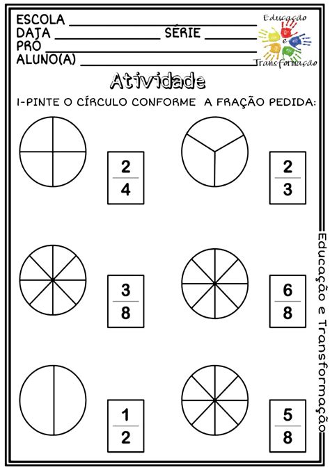 Atividades De Fração 6 Ano Com Gabarito Sololearn