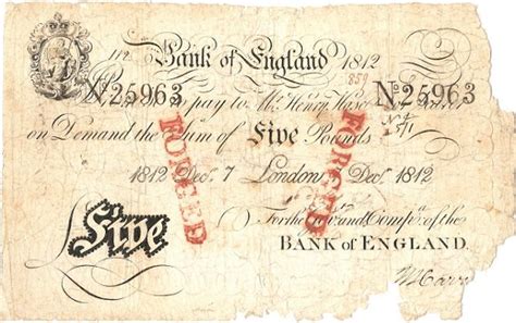 Early English White Banknotes Pam West British Bank Notes