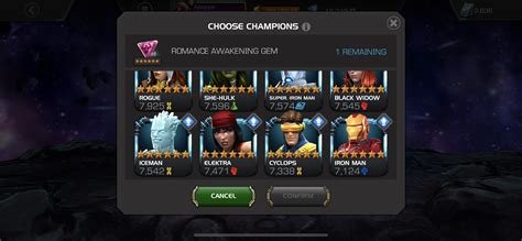 Anyone Still Have Romance Awakening Gem — Marvel Contest Of Champions