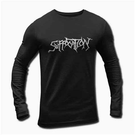 Suffocation Band Long Sleeve T-Shirt, Suffocation Logo Longsleeve Tee ...