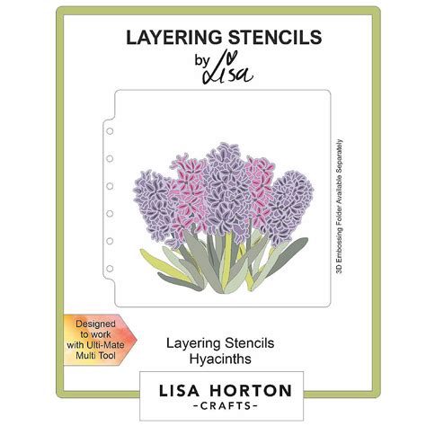 Lisa Horton Crafts Layering Stencils X Hyacninths Oriental Trading