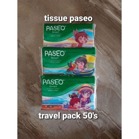 Jual Tissue Paseo Travel Pack Sheets Tissu Facial Paseo Shopee