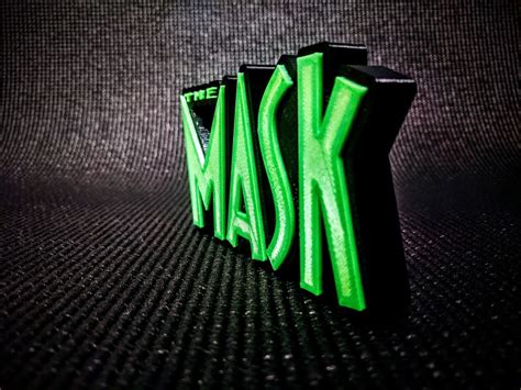 The Mask Movie Logo Shelf Wall Art Display Desk Art Cult Film - Etsy