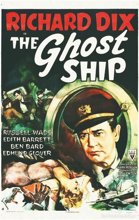 An Old Movie Poster For The Ghost Ship Starring Richard Dix And Robert