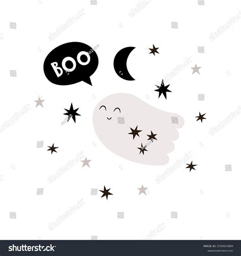 Boo Cartoon Ghost Hand Drawing Lettering Stock Vector (Royalty Free) 2192653889 | Shutterstock