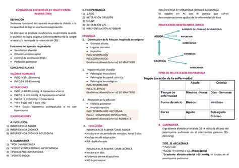 Cuidados En Enfermer A En Insuficiencia Respiratoria Nursing Cvc Udocz