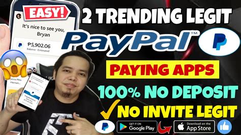 Top 2 Trending Legit Paypal Paying Apps 5 Paypal Money Daily 100