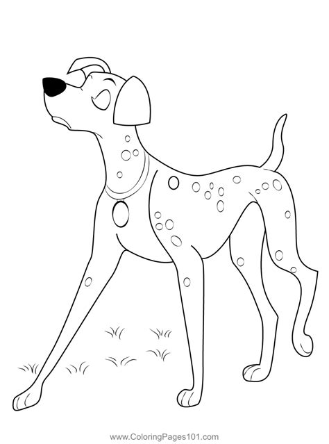 Dalmatians Walking Coloring Page for Kids - Free 101 Dalmatians ...