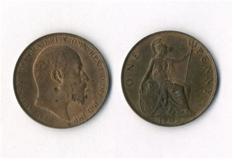 Edward Vii Penny Gef With Lustre M Veissid Co