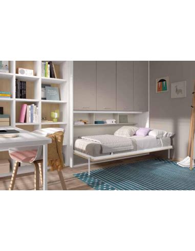 Cama Abatible Horizontal Basic Con Armario Kasas Decoraci N