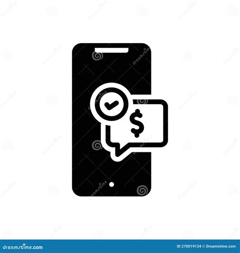 Black Solid Icon For Paid Salary And Balance Stock Vector