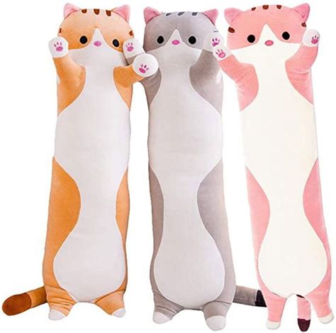 Peluche Oreiller En Peluche Pour Chat De 43 Pouces Grand Jouet En