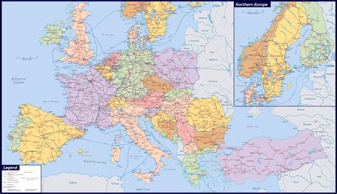 Large Map Of Europe Europe Map Images And Photos Finder