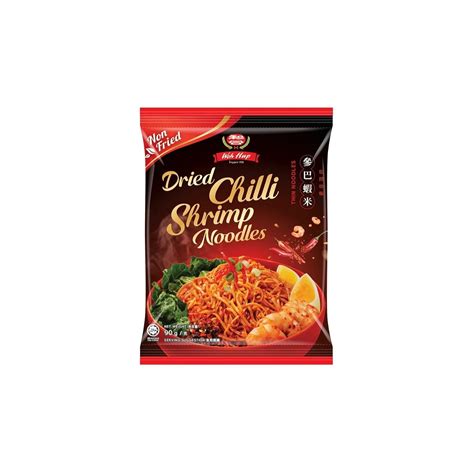 Woh Hup Dried Chilli Shrimp Noodle 90g 5 Pack