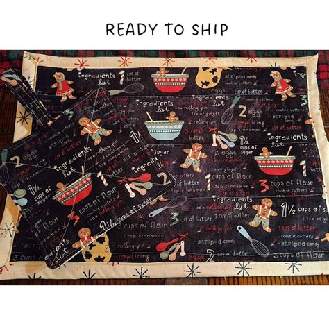 Christmas Hot Pads Etsy