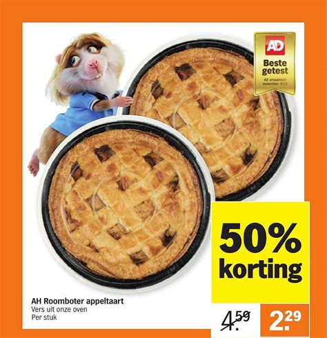 Ah Roomboter Appeltaart Aanbieding Bij Albert Heijn Folders Nl