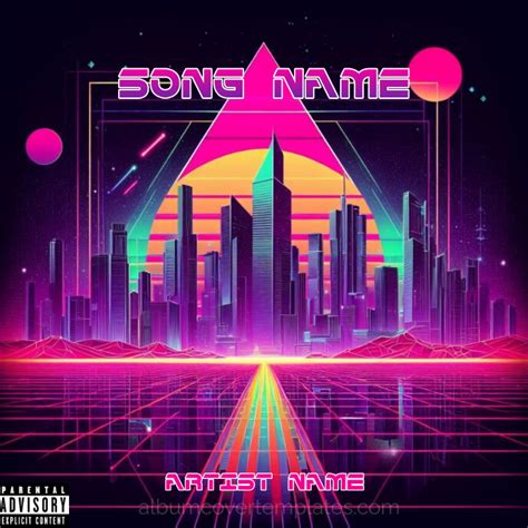 Copy Of Futuristic Retro Wave Album Cover Design Postermywall