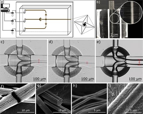 Scheme A Shows The Microfluidic Spinning Process With Digital