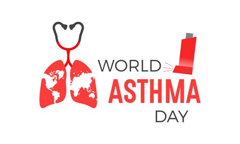 World asthma day. Vector illustration of world asthma day awareness ...