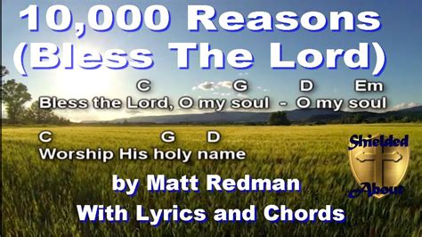 10000 Reasons Bless The Lord Matt Redman Song With Lyrics And