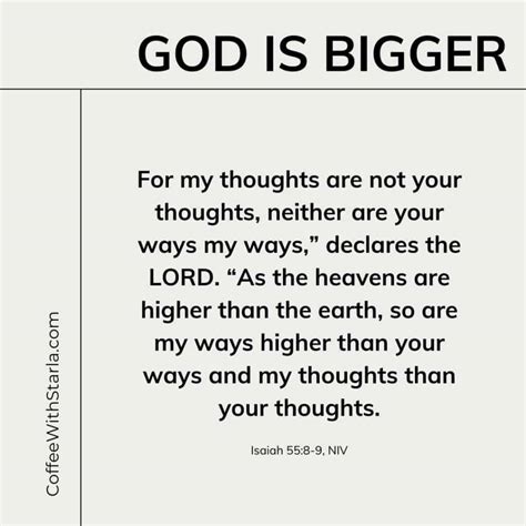 God Is Bigger Than Your Problems Bible Verse Coffee With Starla