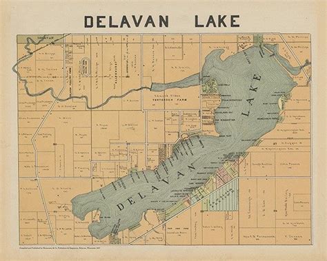 Plat Map-Delavan-1907 - Interior Elements