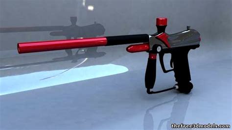 Paintball Gun 3d Model