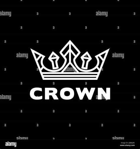 King crown logo template Banque de photographies et dimages à haute