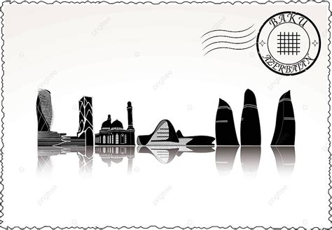 Baku City Skyline Sky History National Vector, Sky, History, National ...