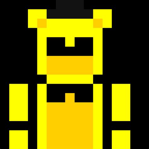 Golden Freddy Pixel Art! : r/fivenightsatfreddys