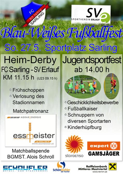 Blau Weißes Fußballfest News FC Sarling Vereinshomepage