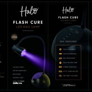 Halo Jellie Tips Flash Cure LED Nail Lamp Beautique Be