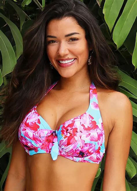 Pour Moi Heatwave Halter Underwired Bikini Top Kaleidoscope