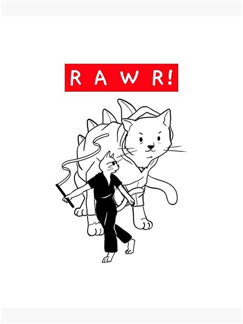 Rawr Poster For Sale By Koni Chiwa Redbubble