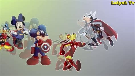 Five Little Mickey Mouse Superheroes Jumping On The Bed Mickey Mouse