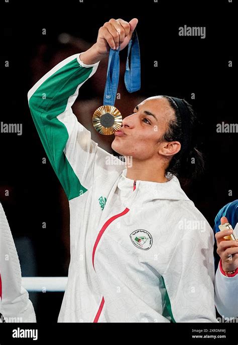 Paris France 09th Aug 2024 The Gold Medalist Imane Khelif Of