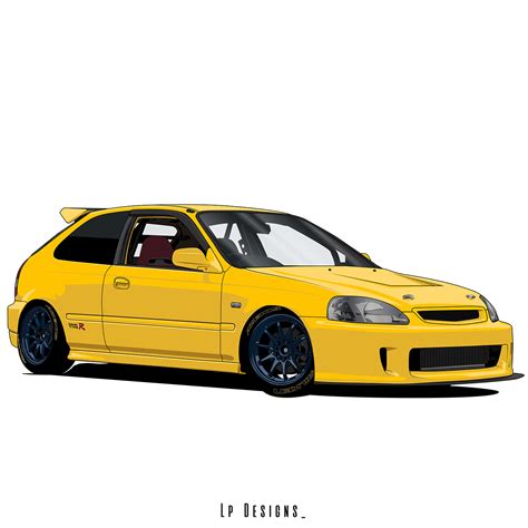 Honda Civic Ek9 On Behance