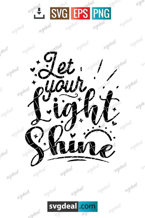 Free Let Your Light Shine Svg