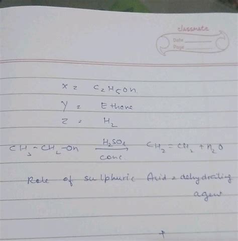 Und On Heating With Excess Conc Sulphuric Acid K Gives An