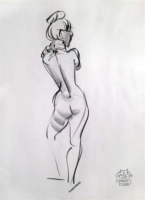 Figure Drawing 01 29 15 Conte Stick B 1 2 Notice The Boots On The